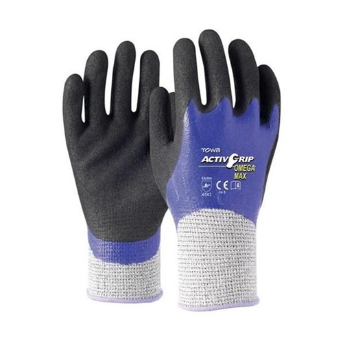 Towa 4543 ActiveGrip Omega Max Cut 5 Gloves Size 7, Pack of 12 Pairs