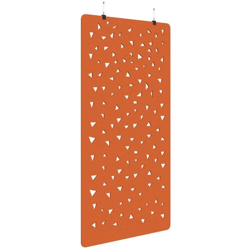 Fiord Acoustic Hanging Screen 1200x2250mm Shard Orange