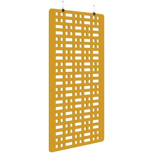 Sonic Acoustic Hanging Screen 1200x2250mm Grid Yellow