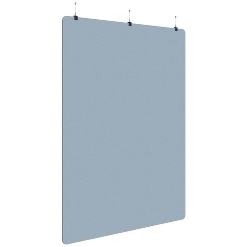 Sonic Acoustic Hanging Screen 1800x2250mm Plain Panel Pacific Blue