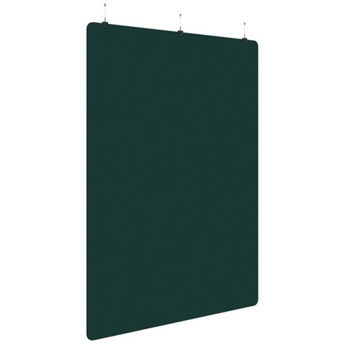 Sonic Acoustic Hanging Screen 1800x2250mm Plain Panel Peacock Green