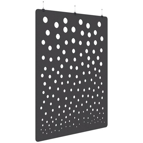 Sonic Acoustic Hanging Screen 1800x2250mm Bubble Charcoal Grey