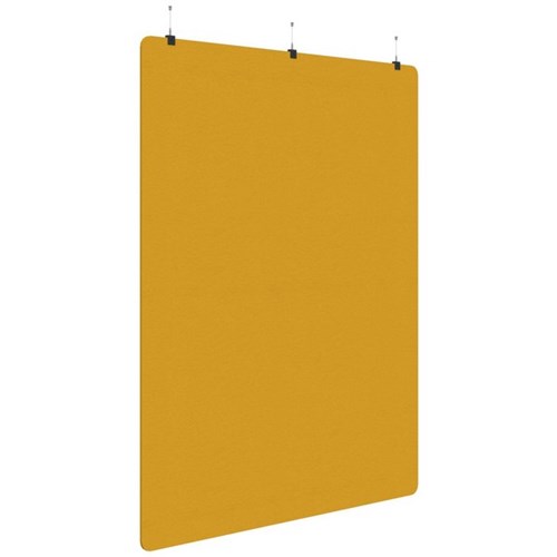 Sonic Acoustic Hanging Screen 1800x2250mm Plain Panel Yellow