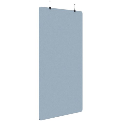 Fiord Acoustic Hanging Screen 1200x2250mm Plain Panel Pacific Blue