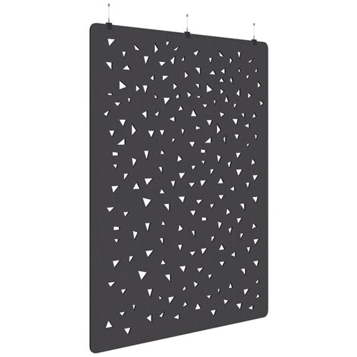 Fiord Acoustic Hanging Screen 1800x2250mm Shard Charcoal Grey