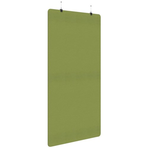 Fiord Acoustic Hanging Screen 1200x2250mm Plain Panel Banana Green