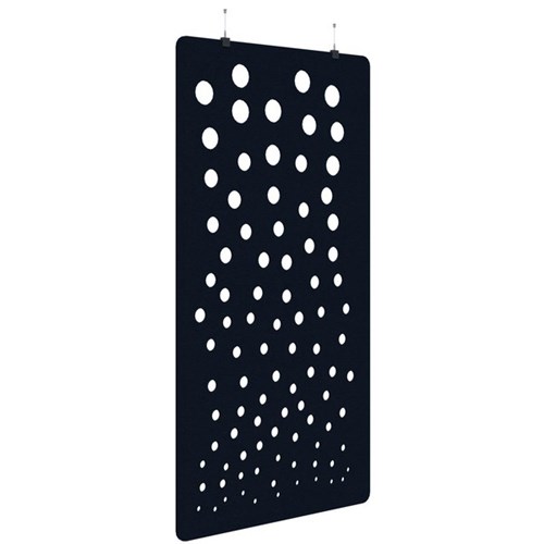 Fiord Acoustic Hanging Screen 1200x2250mm Bubble Dark Blue