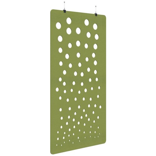 Fiord Acoustic Hanging Screen 1200x2250mm Bubble Banana Green