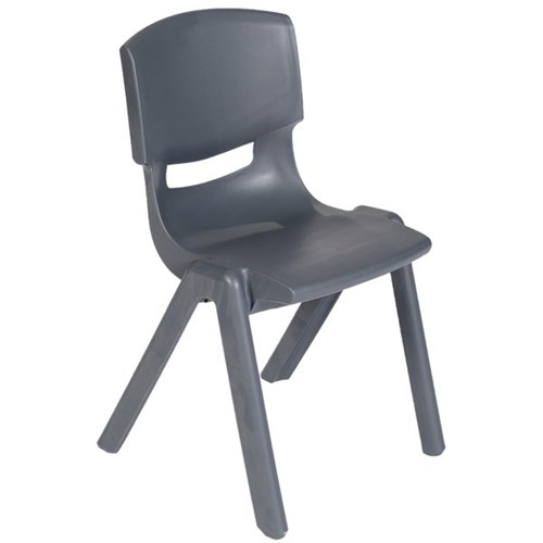 Crayon Kids Stacking Chair Size 4 360mm Grey