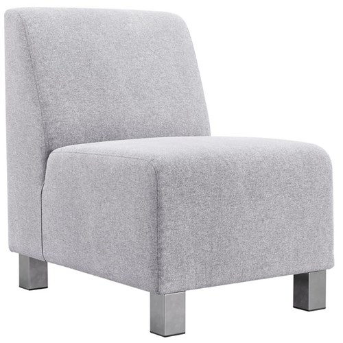 Apollo Single Seater Sofa Chair Hawthorn Fabric/Silver