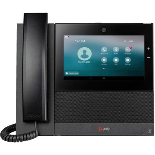 Poly CCX 700 Open SIP and PoE-enabled Business Media Phone Black