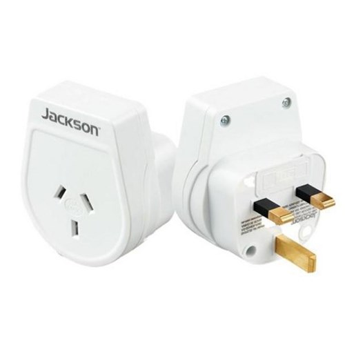 Jackson Slim Outbound Travel Adapter NZ/AU to UK/ Hong Kong Plug