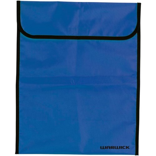 Warwick Homework Bag Hook & Loop Fastener 450x360mm Fluro Blue