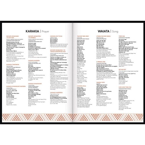 Tuhi B51 Bilingual Diary Day Per Page Rātaka 2027 Pohutukawa Flower