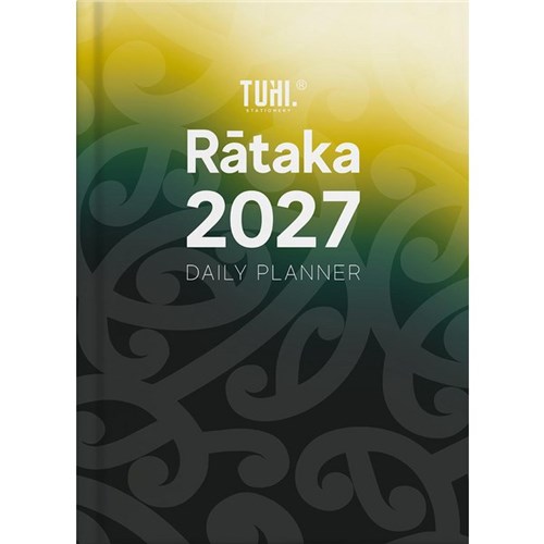 Tuhi A51 Bilingual Diary A5 Day Per Page Rātaka 2027 Koru