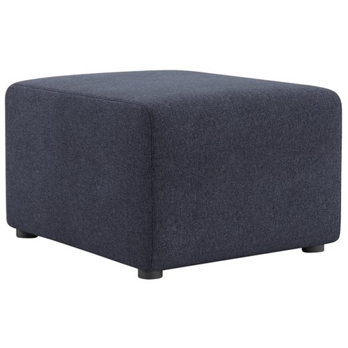 Comfy Ottoman Hawthorn Fabric/Navy