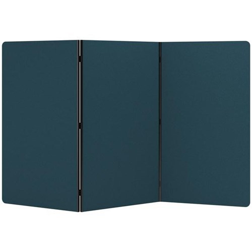 Boyd Visuals Freestanding Partition Screen 3 Panels 1000x1800mm Pageant Blue