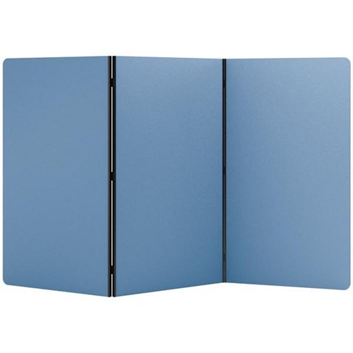 Boyd Visuals Freestanding Partition Screen 3 Panels 1000x1800mm Sky Blue