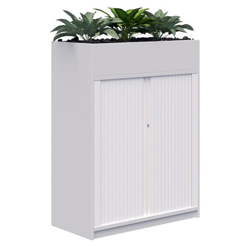 Fiord Planter Tambour Locking 1200x900mm Snow