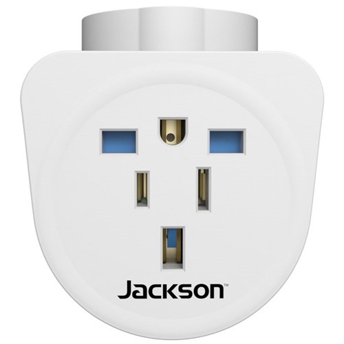 Jackson Inbound Travel Adapter with Surge Protection USA/Japan/UK/Hong Kong/Europe to NZ/AU Plug