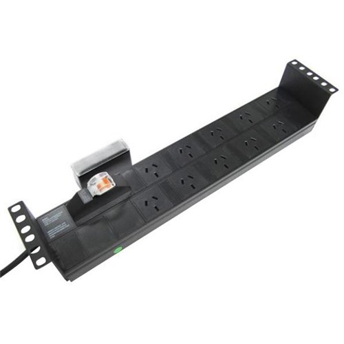 Dynamix 2RU 10 Outlet Horizontal Power Rail (10A) 10 Amp