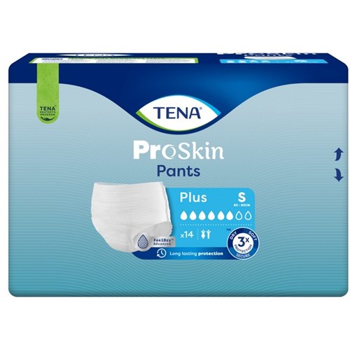 TENA ProSkin Continence Pants Plus Unisex Small, Carton of 4 Packs of 14