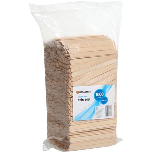 OfficeMax Wooden Stir Sticks, Pack of 1000 OfficeMax NZ