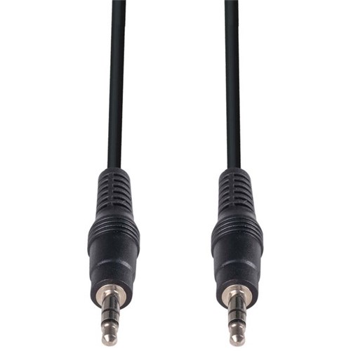 Dynamix Stereo Cable 3.5mm Male to Male Plug 5m Black