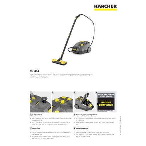 Karcher SG 4/2 Classic Steam Cleaner