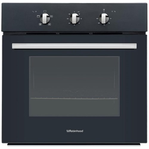 Robinhood 60cm Built-In 5 Function Wall Oven Black