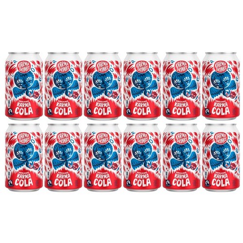 Karma Drinks Cola 330ml, Pack of 12
