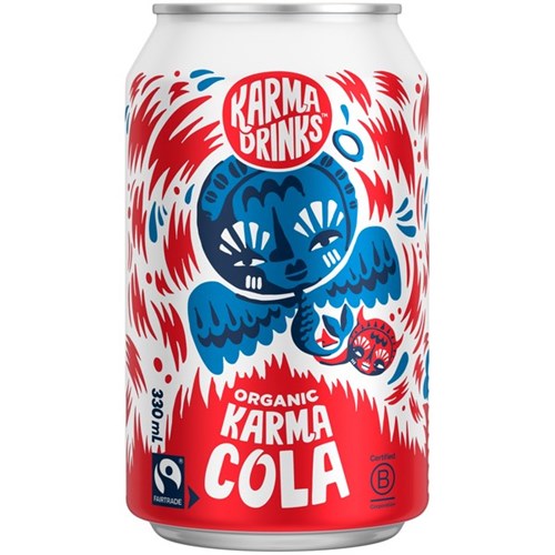 Karma Drinks Cola 330ml, Pack of 12