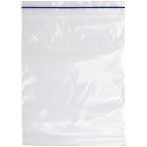 Resealable Plastic Bags 200x255mm 40 Micron Clear, Pack of 100