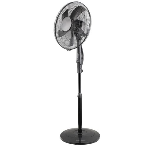 Nero Quiet Pedestal Fan 400mm Black