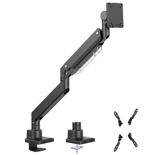 Brateck Heavy-Duty Gas Spring Desk Mount Arm Bracket 17-57 Inch Black