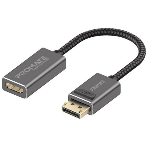Promate DisplayPort to HDMI Adapter Grey/Black