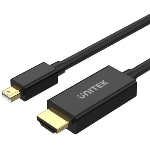 Unitek Mini DisplayPort to HDMI 1.4 Cable 2m Black