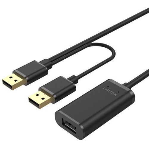 Unitek USB 2.0 USB-A Male to USB-A Female Active Extension Cable 10m