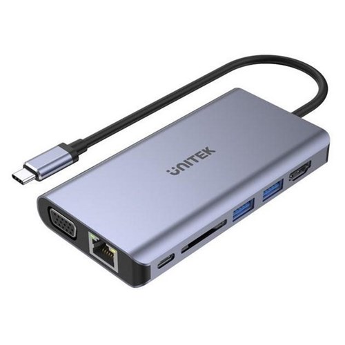 Unitek 8-in-1 Multi-Port Hub With USB-C Connector