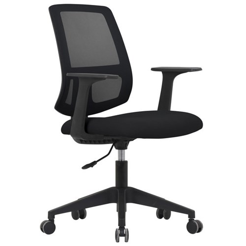Buro Mondo Brook Office Chair Mid Back With Arms Unassembled Mesh/Black