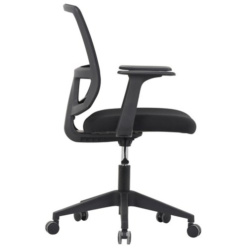 Buro Mondo Brook Office Chair Mid Back With Arms Unassembled Mesh/Black