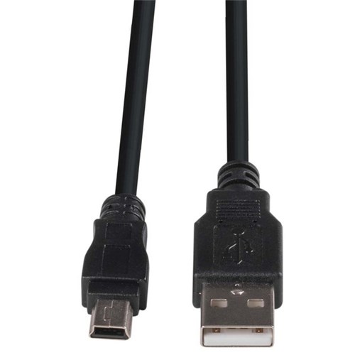 Dynamix USB 2.0 Mini-B Male to USB-A Male Connector Black 5m
