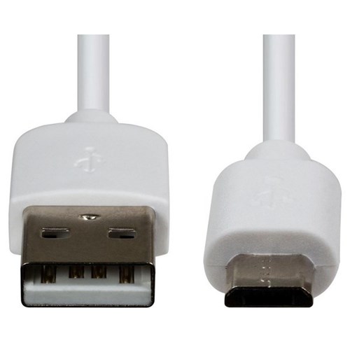 Dynamix USB 2.0 Micro-B Male to USB-A Male Connector White 3m