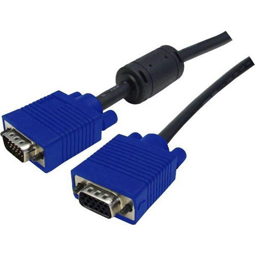 Dynamix VESA DDC VGA Male to Female Extension Cable Blue 0.5m