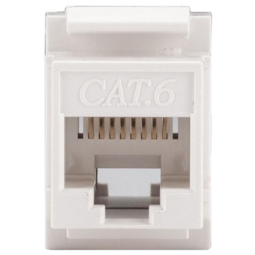 Dynamix Cat6 Rated RJ45 8C 2-Way Joiner White