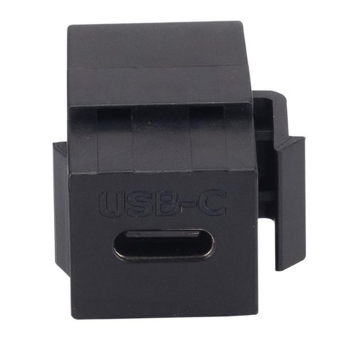 Dynamix USBC-C 3.1 Keystone Jack Female to Female Connector Black