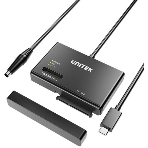 Unitek NVMe M.2 SSD Enclosure Adapter With 1m Cable Tool-Free Black