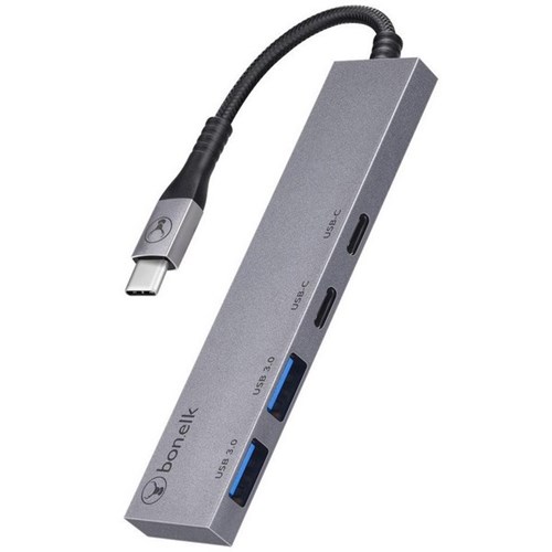 Bonelk Long-Life USB-C 4-in-1 Multiport Slim Hub Space Grey