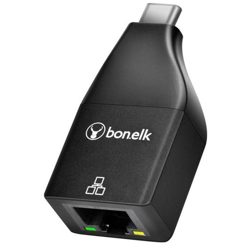 Bonelk USB-C to Ethernet Adapter Black