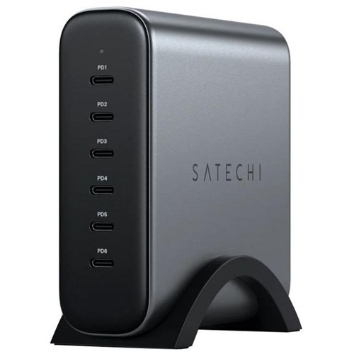  Satechi USB-C 200W 6-Port GaN Charger Space Grey